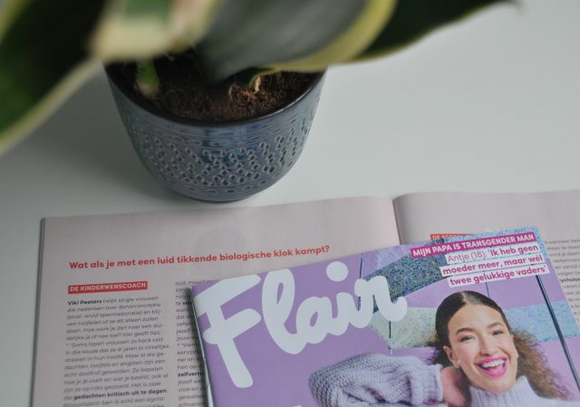 [tijdschrift] Flair- november 2021:   “Single en klaar voor een kind”