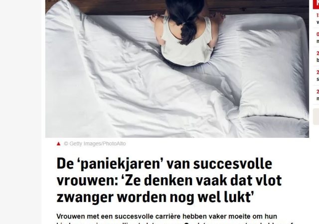 [online magazine] AD.nl- april 2022  “De ‘paniekjaren’ van succesvolle vrouwen: ‘Ze denken vaak dat vlot zwanger worden nog wel lukt’”